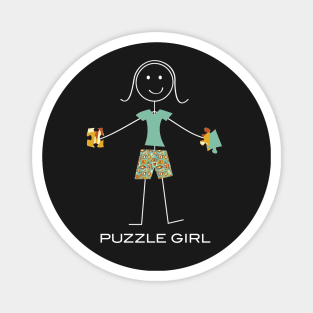 Funny Womens Jigsaw Puzzle Design Magnet